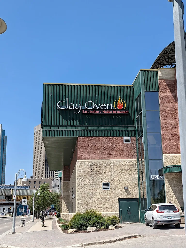 Clay Oven Downtown Winnipeg at Blue Cross Park overlooking the Goldeyes ballpark